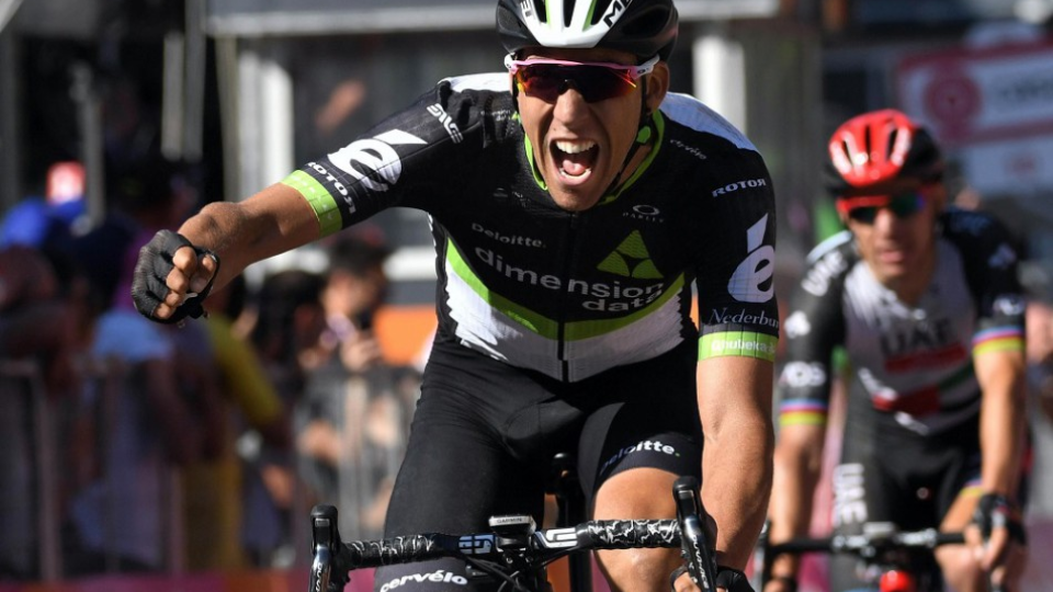 Španielsky cyklista Omar Fraile zvíťazil v 11. etape pretekov Giro d'Italia z Florencie do Bagno di Romagna 17. mája 2017. 