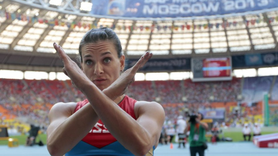 Na archívnej snímke ruská atlétka Jelena Isinbajevová.