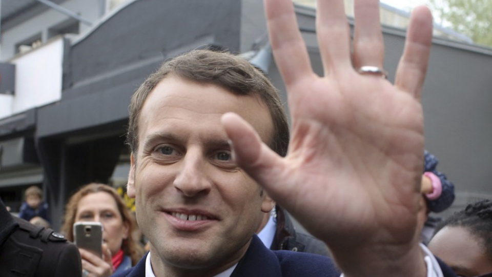 Centrista Emmanuel Macron.