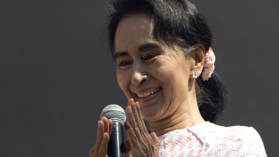Mjanmarská politická líderka Aun Schan Su Ťij 