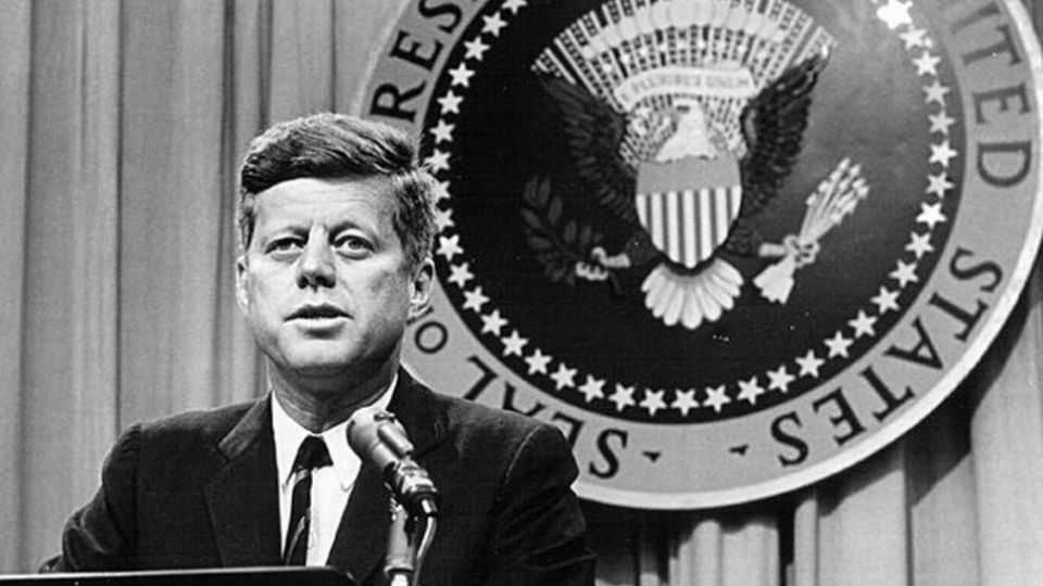 Prezident USA J. F. Kennedy, archívne foto.