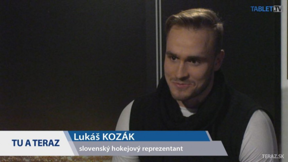 Slovenský hokejista Lukáš Kozák v štúdiu TABLET.TV.