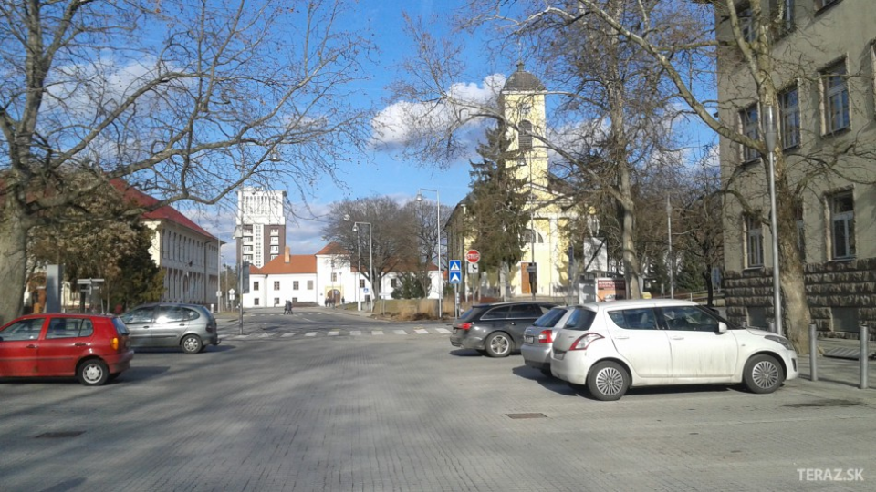 Na snímke je centrum mesto Šaľa.