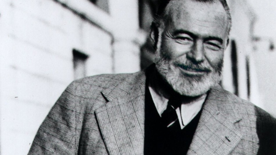 Ernest Hemingway, archívne foto.
