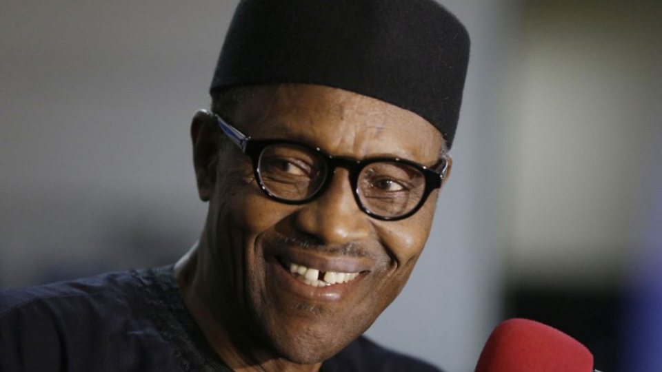 Na snímkeprezident Nigérie Muhammadu Buhari, archívne foto.