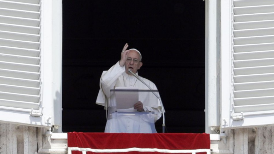 Pápež František na archívnej snímke.