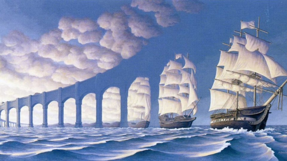 Umelec vytvoril desiatky veľkolepých optických ilúzií.