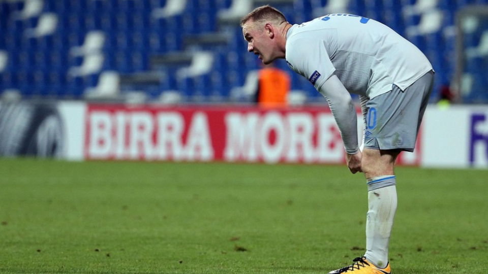 Wayne Rooney z Evertonu.