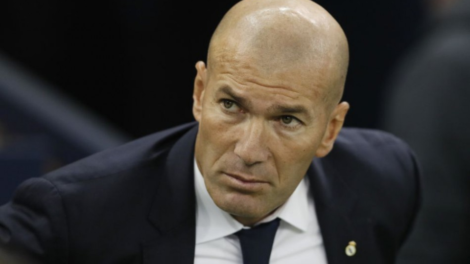 Tréner Realu Madrid Zinedine Zidane počas finále Ligy Majstrov. Cardiff, Wales, 3. júna 2017.