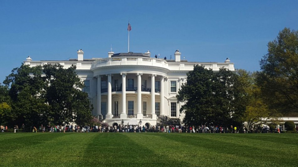 Na snímke Biely dom vo Washingtone. 