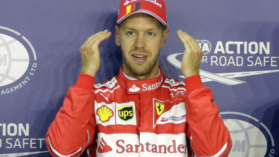 Na snímke nemecký pilot formuly 1 Sebastian Vettel z tímu Ferrari.