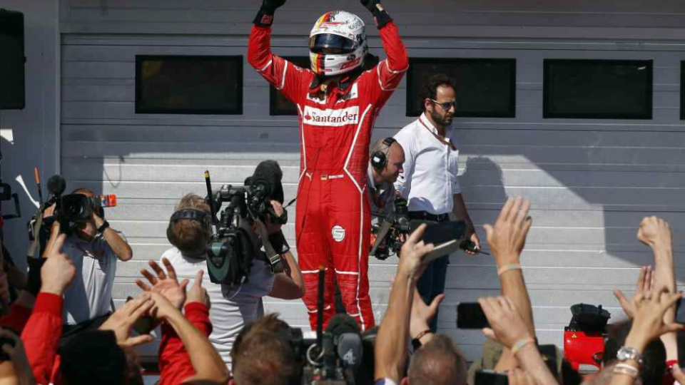 Nemecký pilot F1 na Ferrari Sebastian Vettel.
