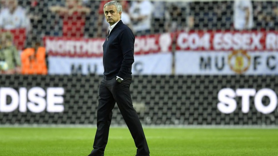 Na snímke tréner Jose Mourinho.