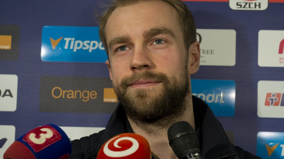 Na snímke slovenský hokejový útočník Tomáš Marcinko