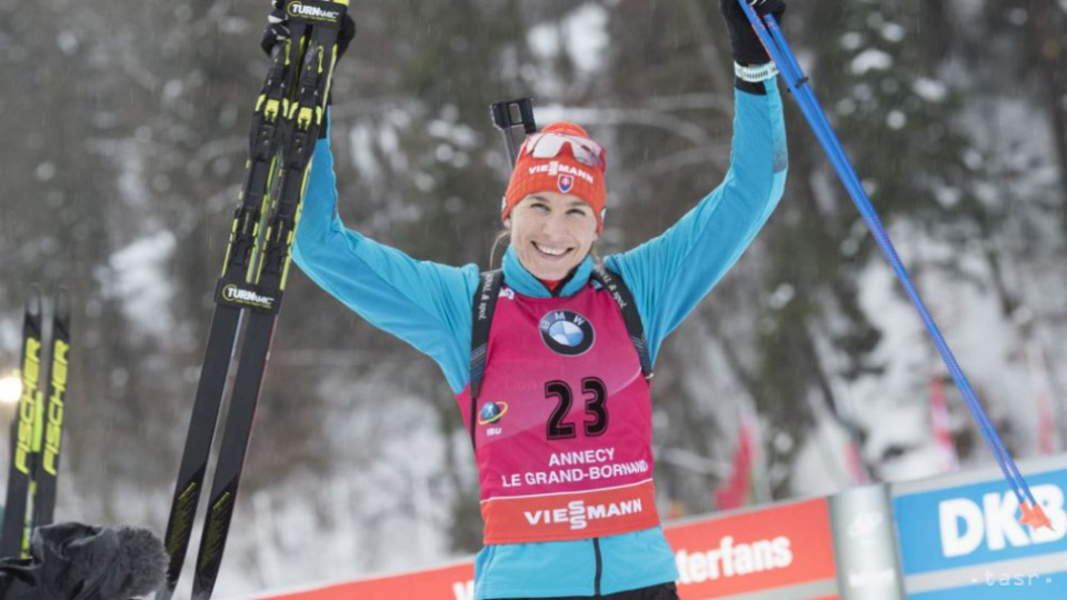 Slovenská biatlonistka Anastasia Kuzminová. 