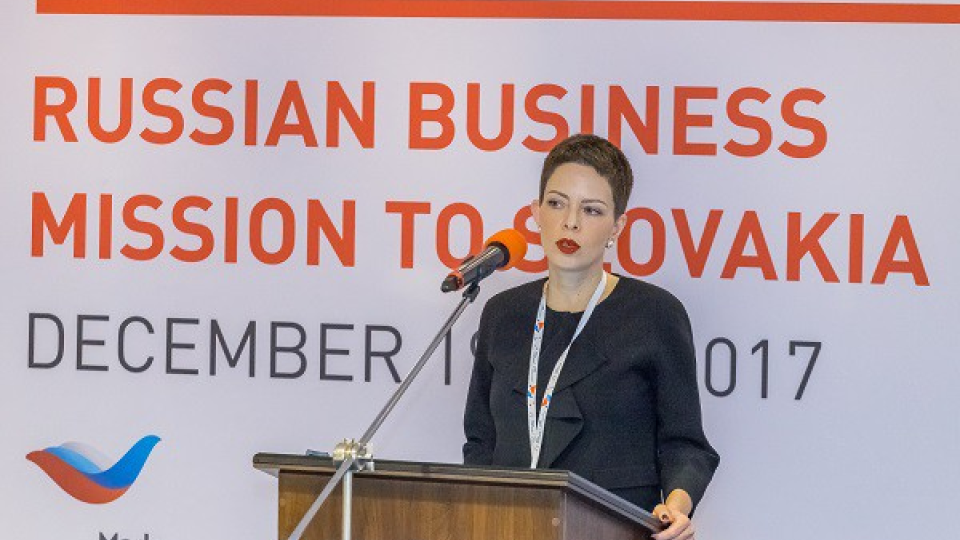 Anastasia Ivanova -  riaditeľka pre medzinárodnú spoluprácu firiem Ruského exportného centra