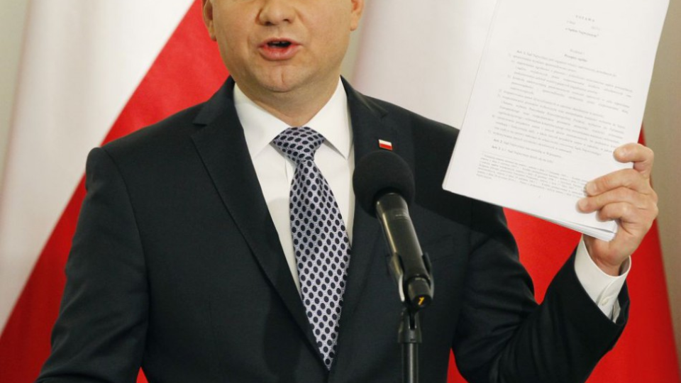 Na snímke poľský prezident Andrzej Duda. 
