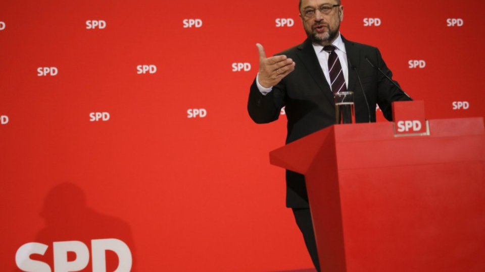Líder Sociálnodemokratickej strany Nemecka (SPD) Martin Schulz 
