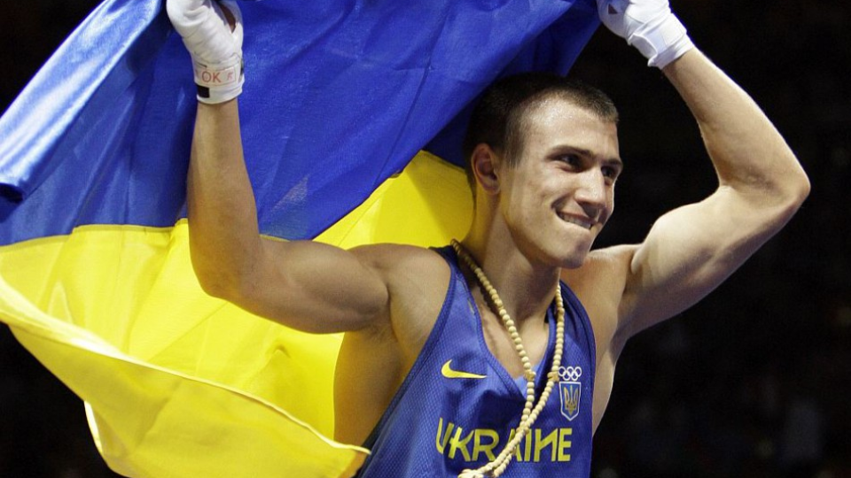 Ukrajinský boxer Vasyl Lomačenko, archívne foto.