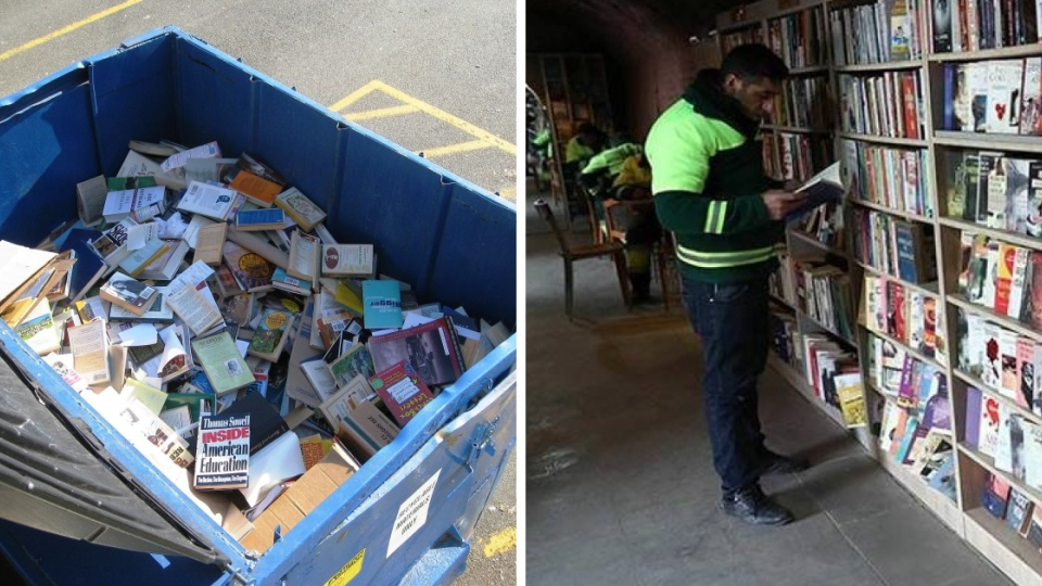 Tureckí smetiari v hlavnom meste zachraňujú knihy zo smetných nádob.