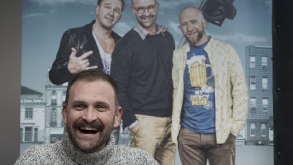 Na snímke herec Tomáš Maštalír počas tlačovej konferencie k uvedeniu nového komediálneho seriálu SEMAFOR 21. februára 2018 v Bratislave. 