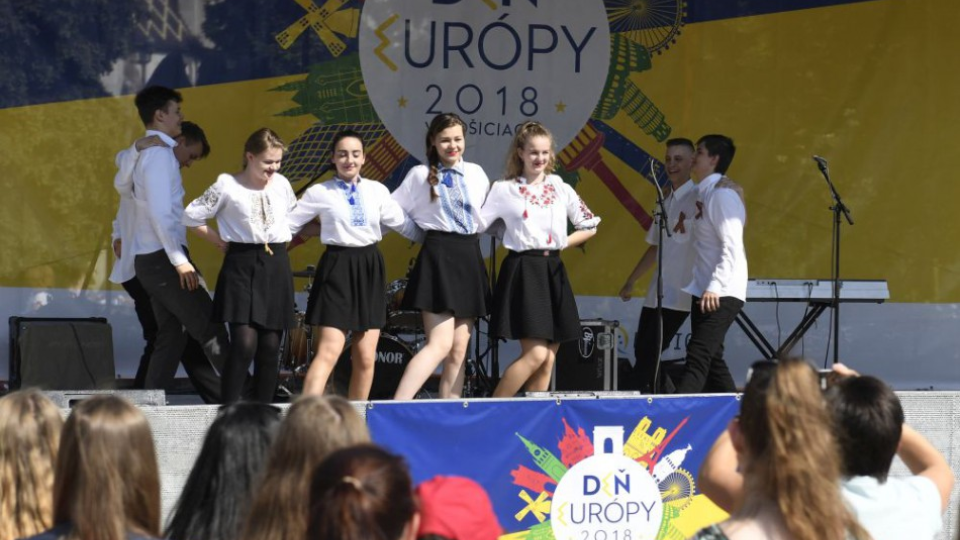 Oslavy Dňa Európy 2018 s témou Európa v nás na Hlavnej ulici v Košiciach 4. mája 2018.