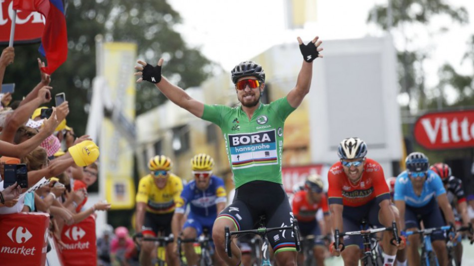 Slovenský cyklista Peter Sagan triumfoval v 5. etape 105. ročníka Tour de France.