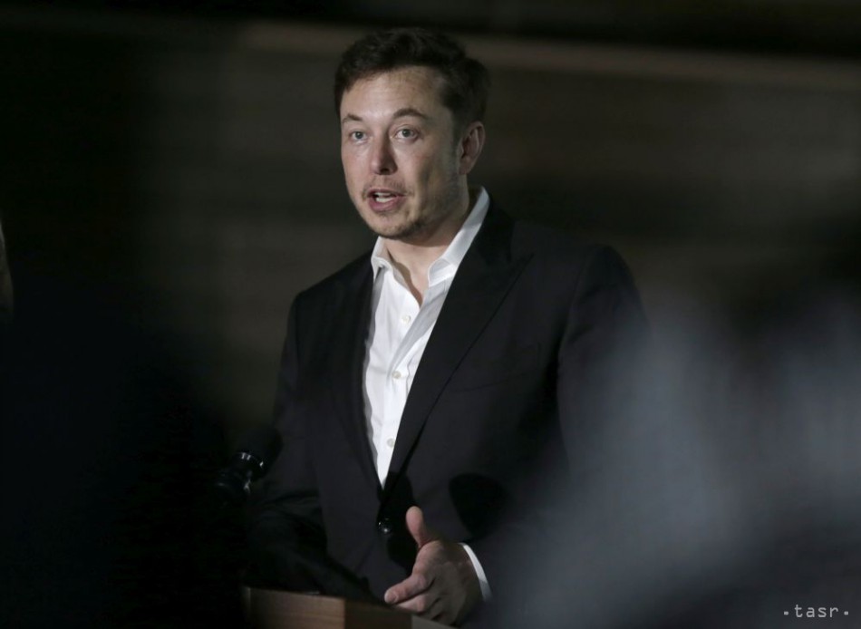 Generálny riaditeľ americkej firmy Tesla Elon Musk.