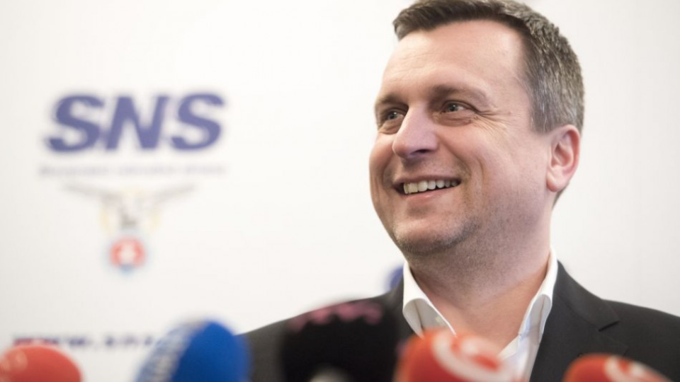 Na snímke predseda Slovenskej národnej strany (SNS) Andrej Danko. 