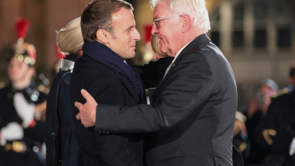 Emmanuel Macron a Frank-Walter Steinmeier.