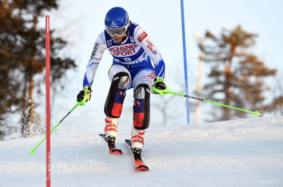 Na snímke slovenská reprezentantka Petra Vlhová v prvom kole v slalome žien Svetového pohára v alpskom lyžovaní vo fínskom Levi 17. novembra 2018.