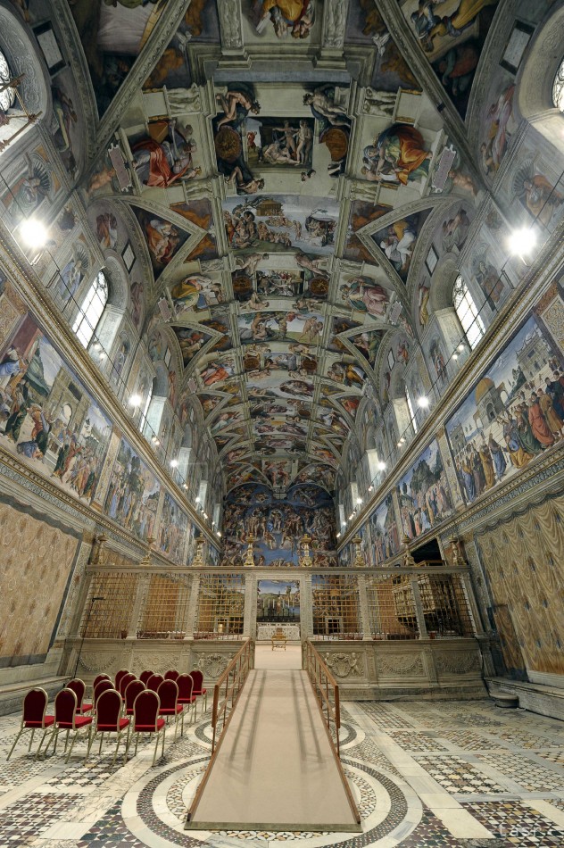Na snímke Sixtínska kaplnka vo Vatikáne.