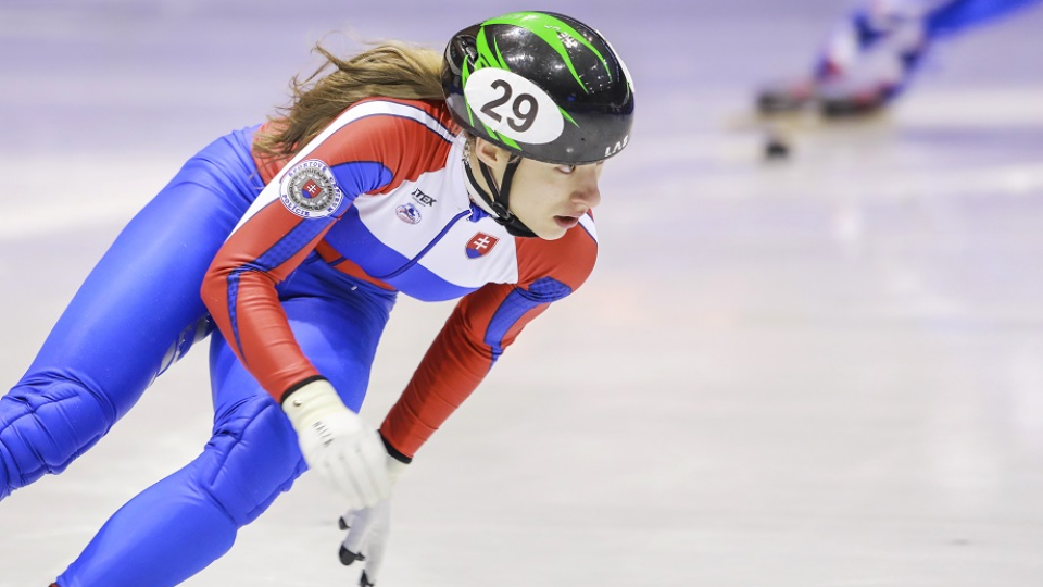 Slovenská reprezentantka v šortreku Petra Rusnáková, ktorá získala striebornú medailu v pretekoch na 1500 metrov na zimnom Európskom olympijskom festivale mládeže (EYOF) v Sarajeve v pondelok 11. februára 2019.