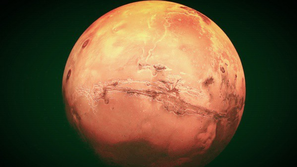 Na archívnej fotografii planéta Mars.