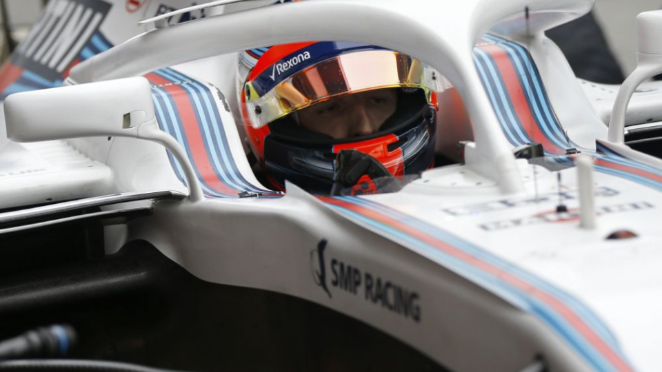 Robert Kubica počas testov s tímom Williams.
