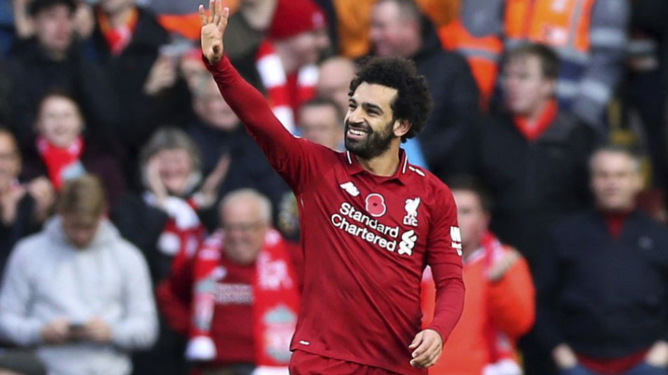 Na archívnej snímke egyptský útočník Liverpoolu Mohamed Salah. 