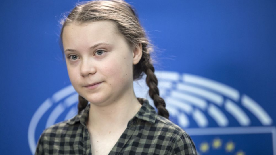 Švédska tínedžerka a enviromentálna aktivistka Greta Thunbergová.