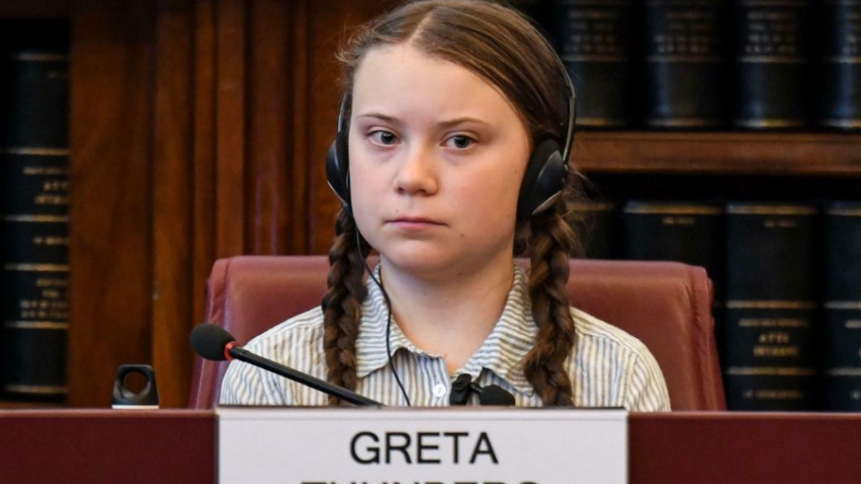 Greta Thunbergová, archívna snímka.