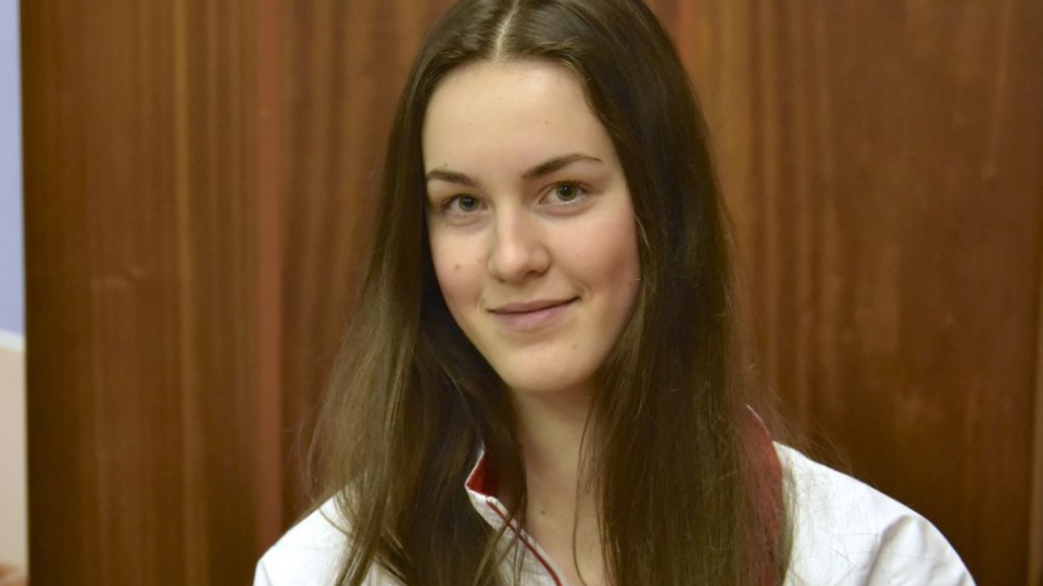 Na snímke slovenská reprezentantka v športovej gymnastike Xénia Kilianová 