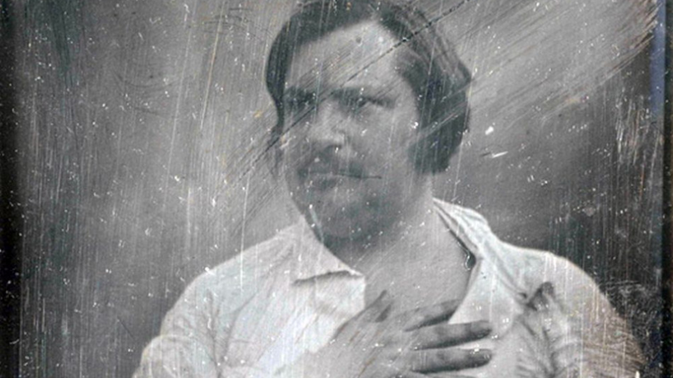 Honoré de Balzac, daguerrotypie Louise-Augusta Bissona z roku 1842.