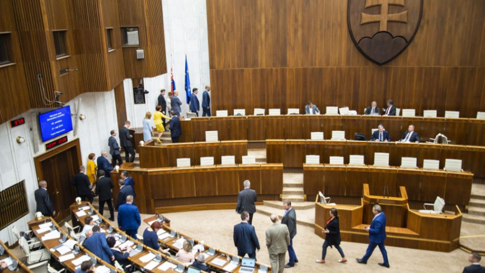 Na snímke poslanci NR SR počas hlasovania o kandidátoch na ústavných sudcov na 45. schôdzi NR SR 21. mája 2019 v Bratislave.