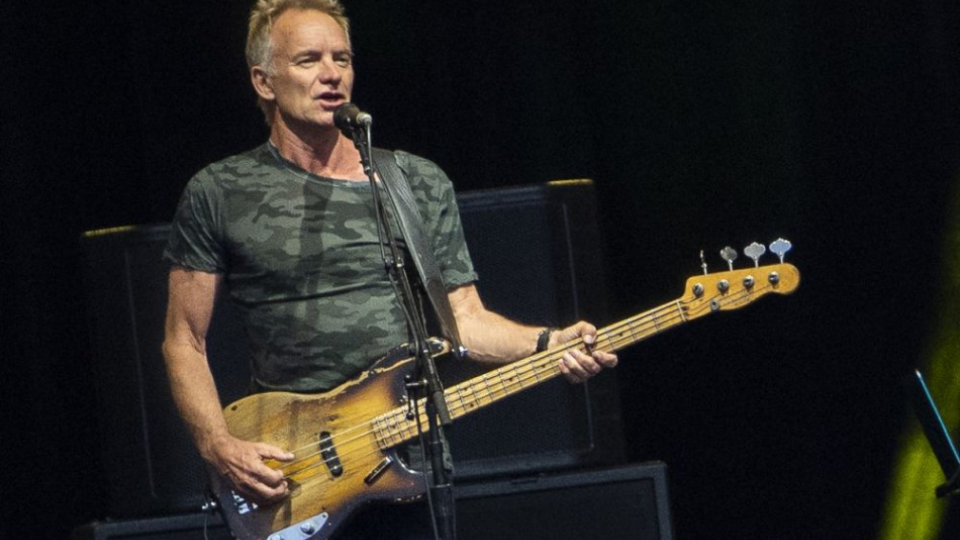 Na snímke anglický spevák Sting.