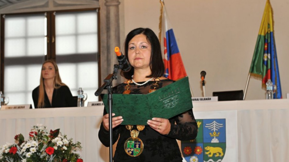 Na snímke predsedníčka ŽSK Erika Jurinová.