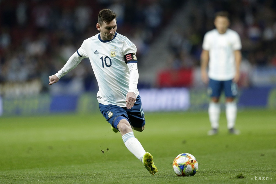 Lionel Messi počas zápasu v prípravom zápase v Madride medzi Argentínou a Venezuelou, 22. marca 2019.