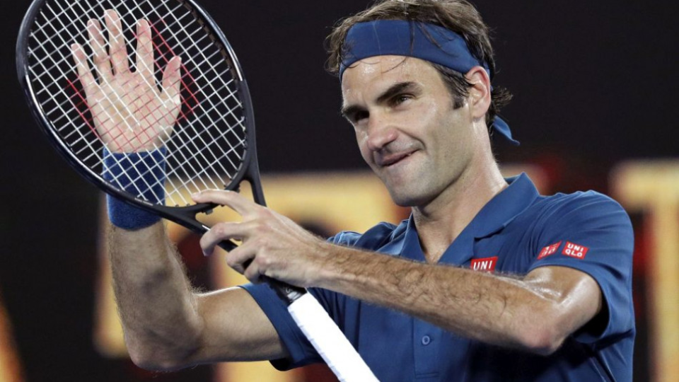 Na archívnej snímke Roger Federer.