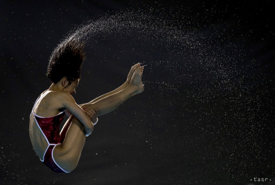 Na snímke čínska skokanka do vody Lin Šan počas tréningu na Olympijských hrách mládeže (OHM) v argentínskom Buenos Aires 8. októbra 2018.
