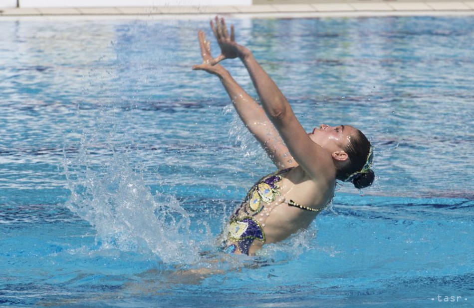 Na archívnej snímke slovenská reprezentantka v synchronizovanom plávaní Nada Daabousová.