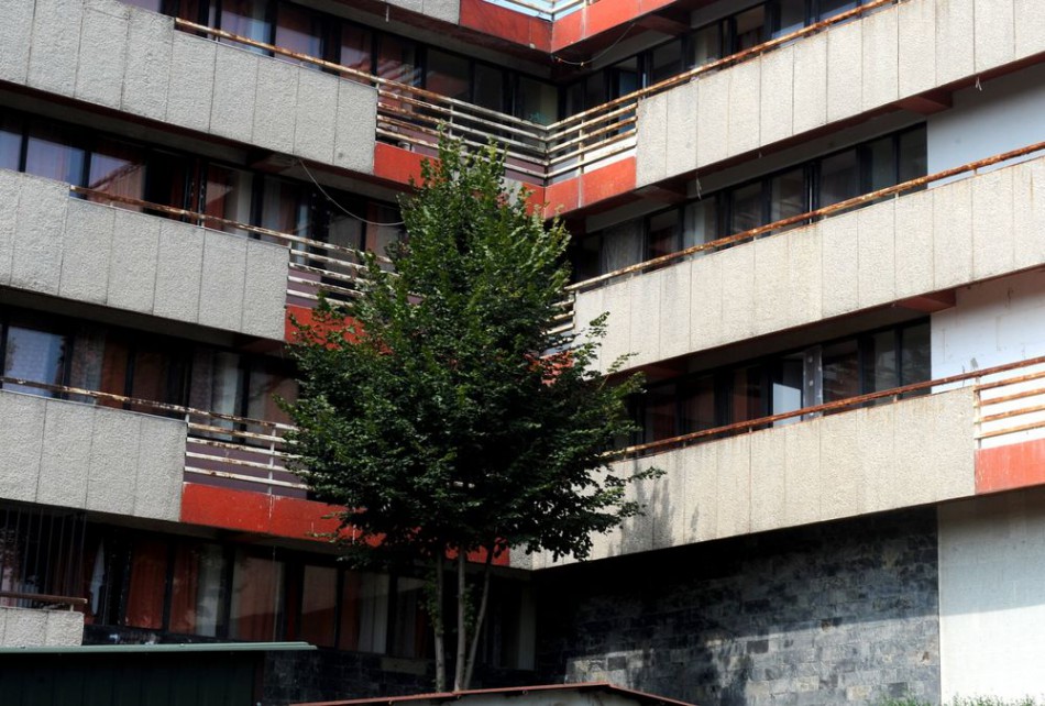 Na snímke pohľad na Átriové domy vo Vysokoškolskom meste Ľudovíta Štúra v Mlynskej doline Univerzity Komenského v Bratislave 
