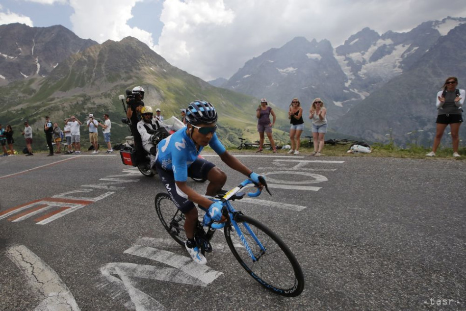 Na snímke kolumbijský cyklista Nairo Quintana počas 18. etapy pretekov Tour de France z Embrunu do Valloire 25. júla 2019.