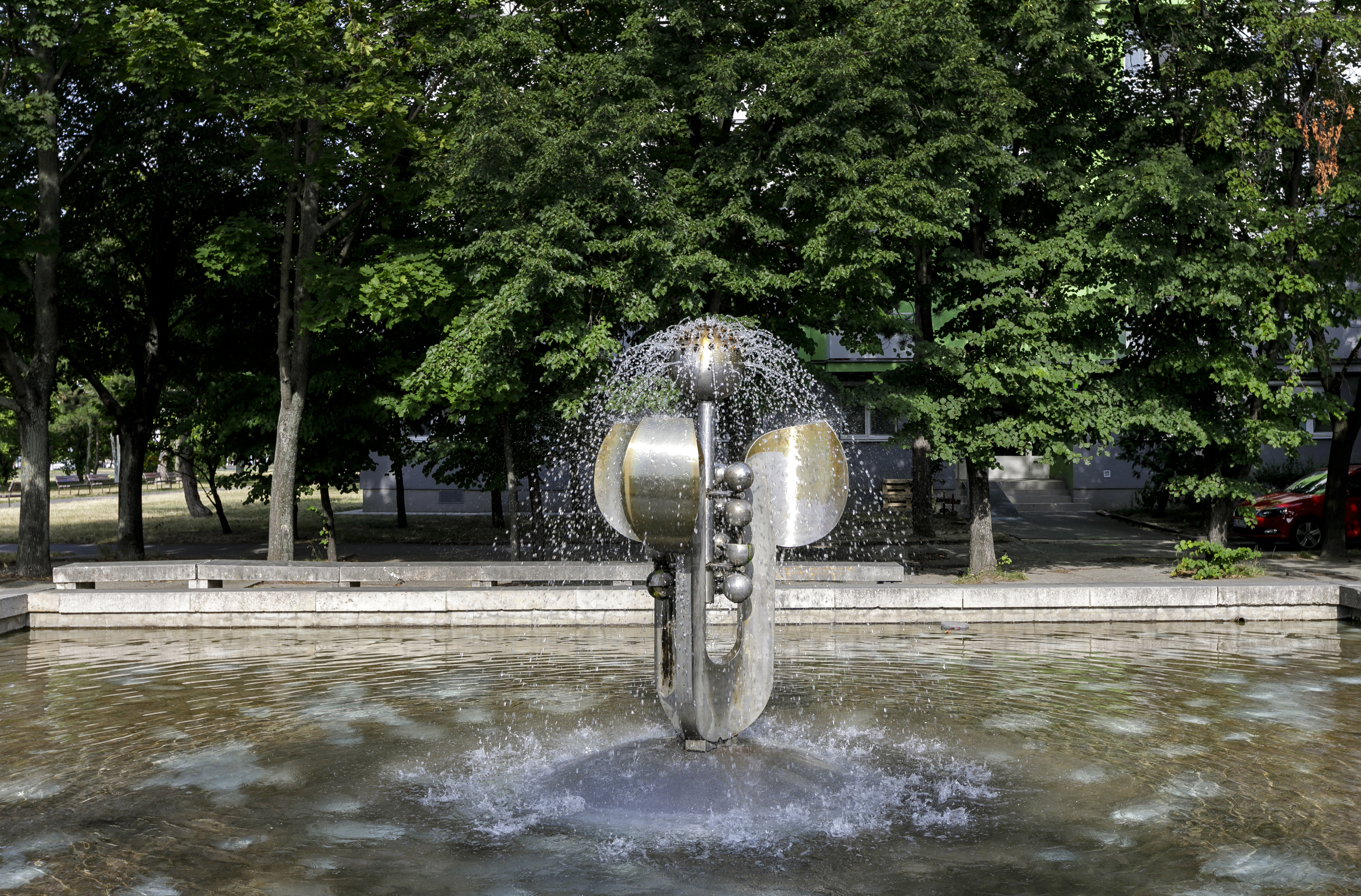 Na snímke fontána Mária v mestskej časti Ružinov v Bratislave 1. augusta 2019, ilustračný obrázok